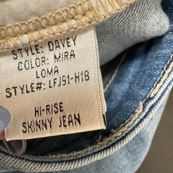 Lovers + Friends Davey In Mira Loma Distressed Hi-Rise Skinny Jeans Stretch 26 - Picture 8 of 11